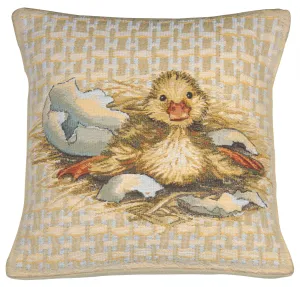 Easter Duck I Belgian Tapestry Cushion