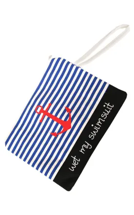 BB009 Stripe Anchor Bikini Beach Bag