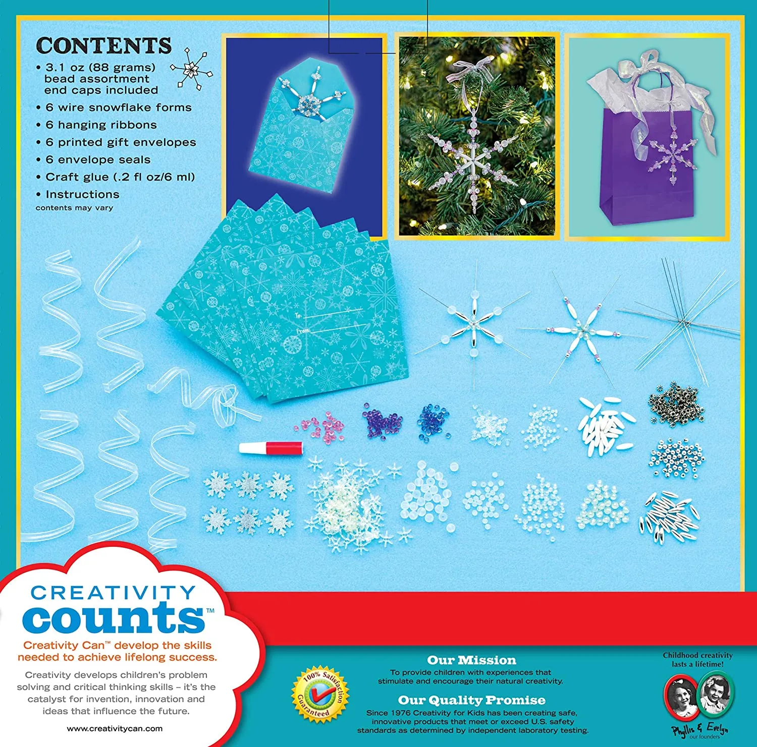 Beaded Snowflake Ornament Kit