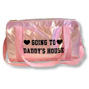 Going To Daddy's House Kinky Pink Duffel Bag