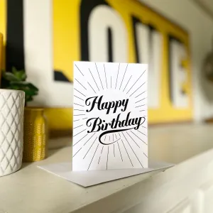 Happy Birthday Burst Card