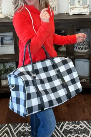 HD3006 Buffalo Plaid Duffel Bag