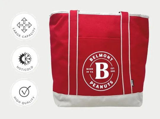 Insulated Tote Bag, Red