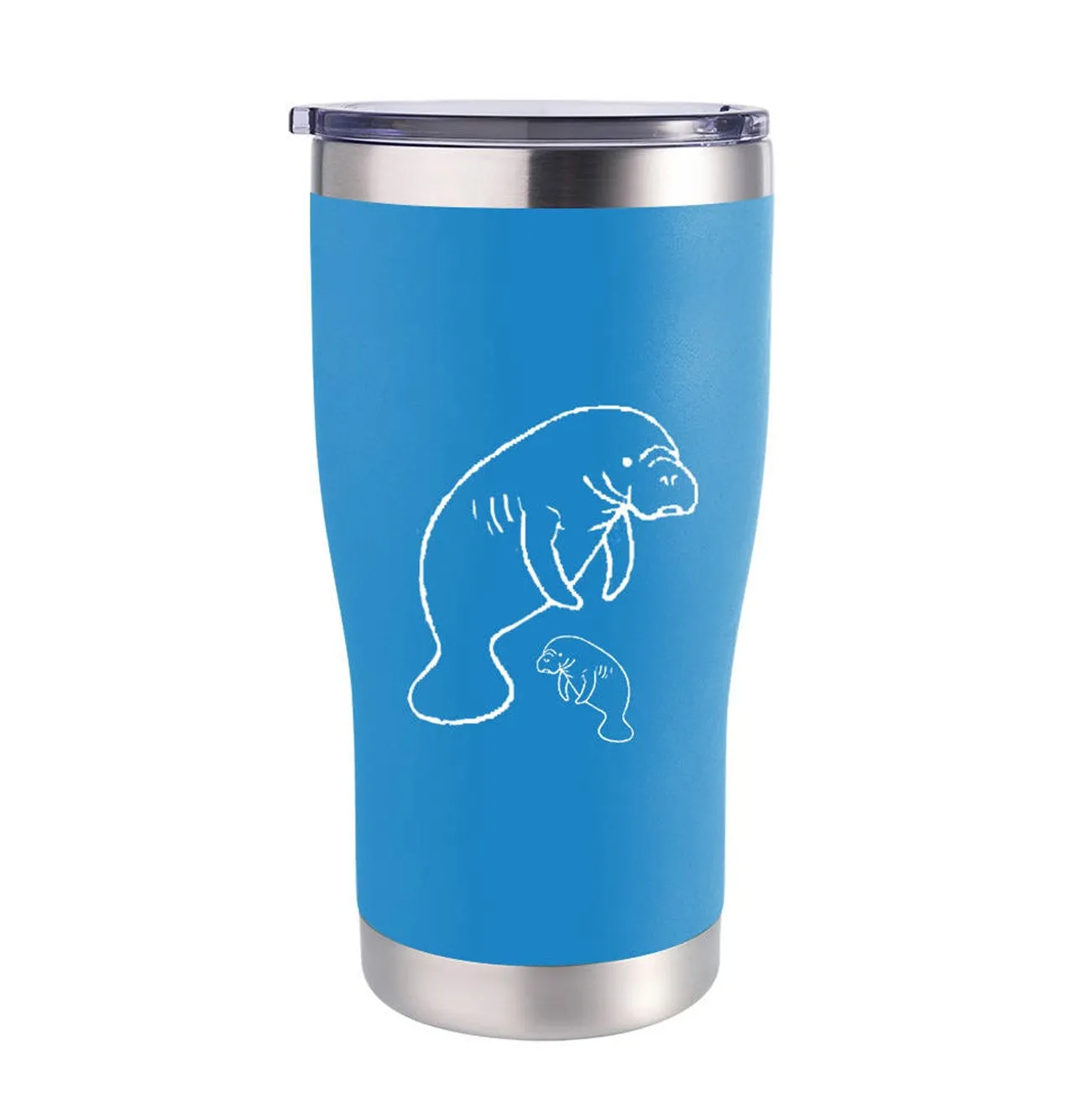 Manatee Insulated Tumbler - Blue