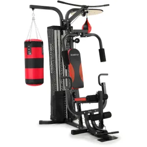 Multi Station Home Gym with Boxing Bags, 110lbs Weights