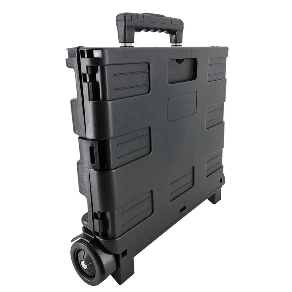 Portable Foldable Shopping Trolley with Wheels - GOMINIMO