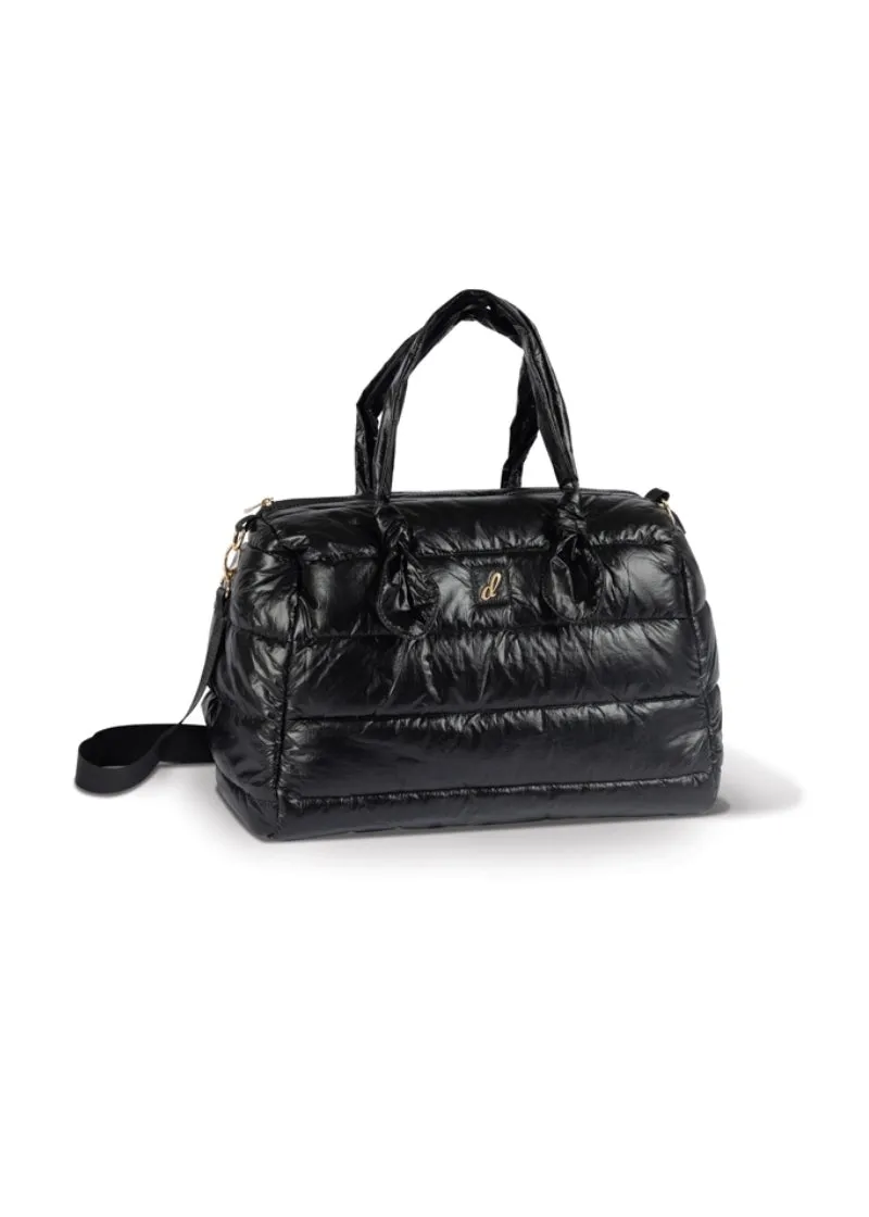 Puffer Duffel Bag (Black)