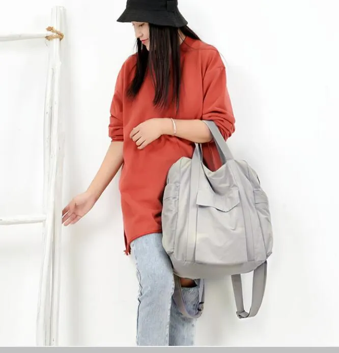 Simple Design Casual Large Backpack Women Handbag Bag Shoulder Tote Bag