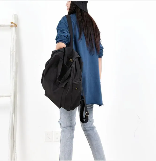 Simple Design Casual Large Backpack Women Handbag Bag Shoulder Tote Bag