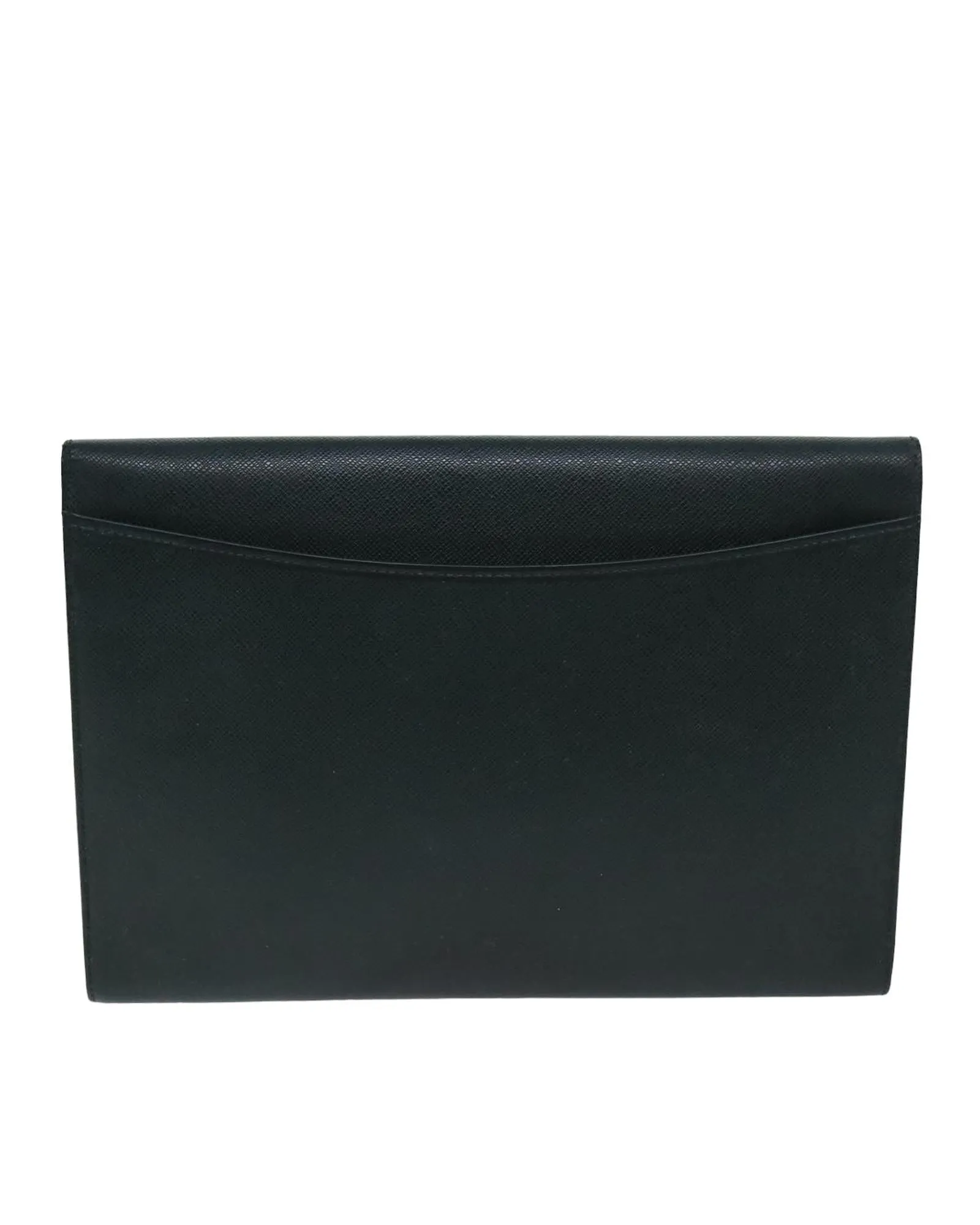 Taiga Leather Envelope Clutch Bag